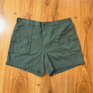 Men's Green Cargo Shorts